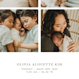 "love in a grid" - Birth Announcements in Snow by Bramble Studio - Detail