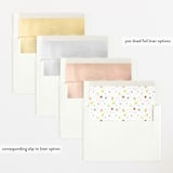 "Constellation" - Birth Announcements in Strawberry by Megan Davis - Envelope Liner Options