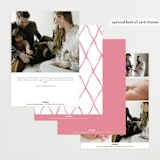 "Sweet Bow" - Birth Announcements in Cotton Candy by Paula Pecevich - Back of Card Options