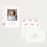 "Sweet Bow" - Birth Announcements in Cotton Candy by Paula Pecevich - Assembled