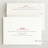 "Sweet Bow" - Birth Announcements in Cotton Candy by Paula Pecevich - FREE Recipient Addressing