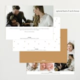 "simple in serif" - Birth Announcements in Snow by Bramble Studio - Back of Card Options