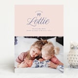 "Preppy Little Bow" - Birth Announcements in Petal by Leia Matt - Front