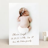 "signed with love" - Birth Announcements in Bark by AK Graphics - Front