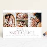 "Cheer All Year" - Birth Announcements in Rose by Michelle Taylor - Front