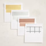 "Menil" - Birth Announcements in Fawn by Megan Davis - Envelope Liner Options