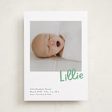 "Jolly Good" - Birth Announcements in Clover by Megan Davis - Front