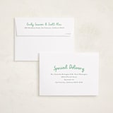 "Jolly Good" - Birth Announcements in Clover by Megan Davis - FREE Recipient Addressing