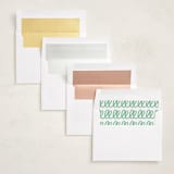 "Jolly Good" - Birth Announcements in Clover by Megan Davis - Envelope Liner Options