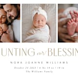 "Counting Those Blessings" - Birth Announcements in Sugar by Robert and Stella - Detail