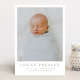 "Menil" - Birth Announcements in Fawn by Megan Davis - Front