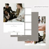 "Menil" - Birth Announcements in Fawn by Megan Davis - Back of Card Options