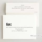 "Bold Name Frame" - Birth Announcements in Ash by Alethea and Ruth - FREE Recipient Addressing