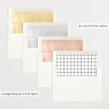 "Bold Name Frame" - Birth Announcements in Ash by Alethea and Ruth - Envelope Liner Options