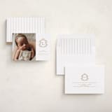 "Crested" - Birth Announcements in Fawn by mo kelley - Assembled