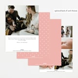 "Namely" - Birth Announcements in Blush by Sarah Brown - Back of Card Options