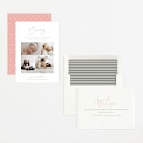 "Namely" - Birth Announcements in Blush by Sarah Brown - Assembled