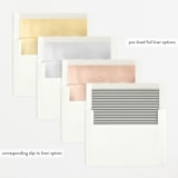 "Namely" - Birth Announcements in Blush by Sarah Brown - Envelope Liner Options