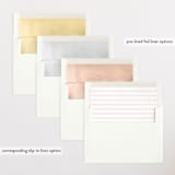 "Monogram Laurel" - Birth Announcements in Peony by Vanessa Doyle - Envelope Liner Options