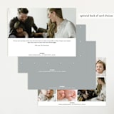"Baby Bliss" - Birth Announcements in Cloud by Carolyn MacLaren - Back of Card Options