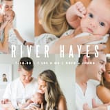 "Indie" - Birth Announcements in Cloud by Lauren Chism - Close-Up