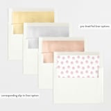 "Flower Petals" - Birth Announcements in Petals by Melinda Denison - Envelope Liner Options
