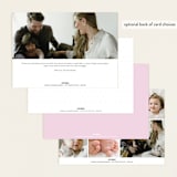 "Frolic" - Birth Announcements in Ballet Slipper by Megan Davis - Back of Card Options