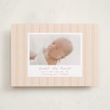 "patterned stripes" - Birth Announcements in Blush by Ellen Schlegelmilch - Front