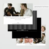 "Basic" - Birth Announcements in Onyx by Lauren Chism - Back of Card