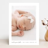 "Edgy" - Birth Announcements in Snow by Pixel and Hank - Front