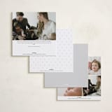 "Soft Strips" - Birth Announcements in Natural Rainbow by Sierra Lee - Back of Card Options