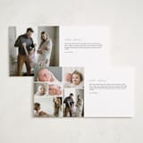 "Soft Strips" - Birth Announcements in Natural Rainbow by Sierra Lee - Interior Options
