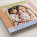 "Soft Strips" - Birth Announcements in Natural Rainbow by Sierra Lee - Detail