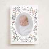 "Tiny Flowers" - Birth Announcements in Garden by Grae - Front