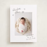 "Written" - Birth Announcements in Sand by Pixel and Hank - Front