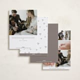 "Written" - Birth Announcements in Sand by Pixel and Hank - Back of Card Options