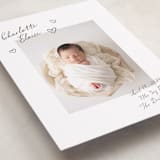 "Written" - Birth Announcements in Sand by Pixel and Hank - Detail