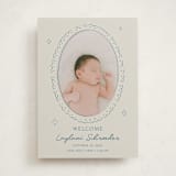 "Doodle Frame" - Birth Announcements in Deep Pond by Zove Ahhh - Front