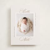 "Sweet Stripes" - Birth Announcements in Sand by Gwen Bedat - Front