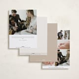 "Sweet Stripes" - Birth Announcements in Sand by Gwen Bedat - Back of Card Options