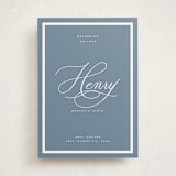 "Welcome Baby" - Birth Announcements in Sky by Blustery August - Front