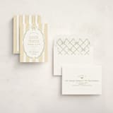 "Bow Frame" - Birth Announcements in Sage by Robert and Stella - Assembled
