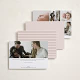 "Family Album" - Birth Announcements in Blush by Maria Alou - Back of Card Options