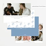 "Arabella" - Birth Announcements in Sky by Jelena Vuletic - Back of Card Options