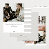 "Vintage" - Birth Announcements in Bunny by Sarah Cohn - Back of Card Options