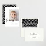 "Clean Lines" - Birth Announcements in Blackboard by Amy Payne - Assembled