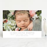 "Canvas" - Birth Announcements in Moon by Megan Davis - Front