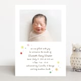 "Constellation" - Birth Announcements in Strawberry by Megan Davis - Front