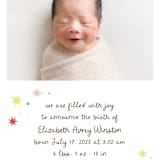 "Constellation" - Birth Announcements in Strawberry by Megan Davis - Detail