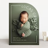 "Take Shape" - Birth Announcements in Snow by Lauren Chism - Front